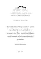 Numerical modeling based on spline basis functions : application to groundwater flow modeling in karst aquifers and advection dominated problems