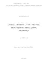 Analiza oborina Livna i protoka Rude tijekom recesijskog razdoblja