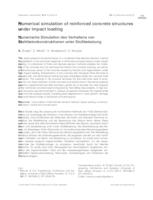 Numerical simulation of reinforced concrete structures under impact loading