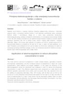 Primjena elektrokoagulacije u cilju smanjenja koncentracije fosfata u vodama