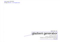 prikaz prve stranice dokumenta Glazbeni generator