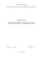 prikaz prve stranice dokumenta Idejni projekt lokalne ceste