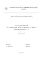 prikaz prve stranice dokumenta Projekt nosive armiranobetonske konstrukcije obiteljske kuće