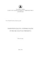 prikaz prve stranice dokumenta Eksponencijalne atomske bazne funkcije : razvoj i primjena